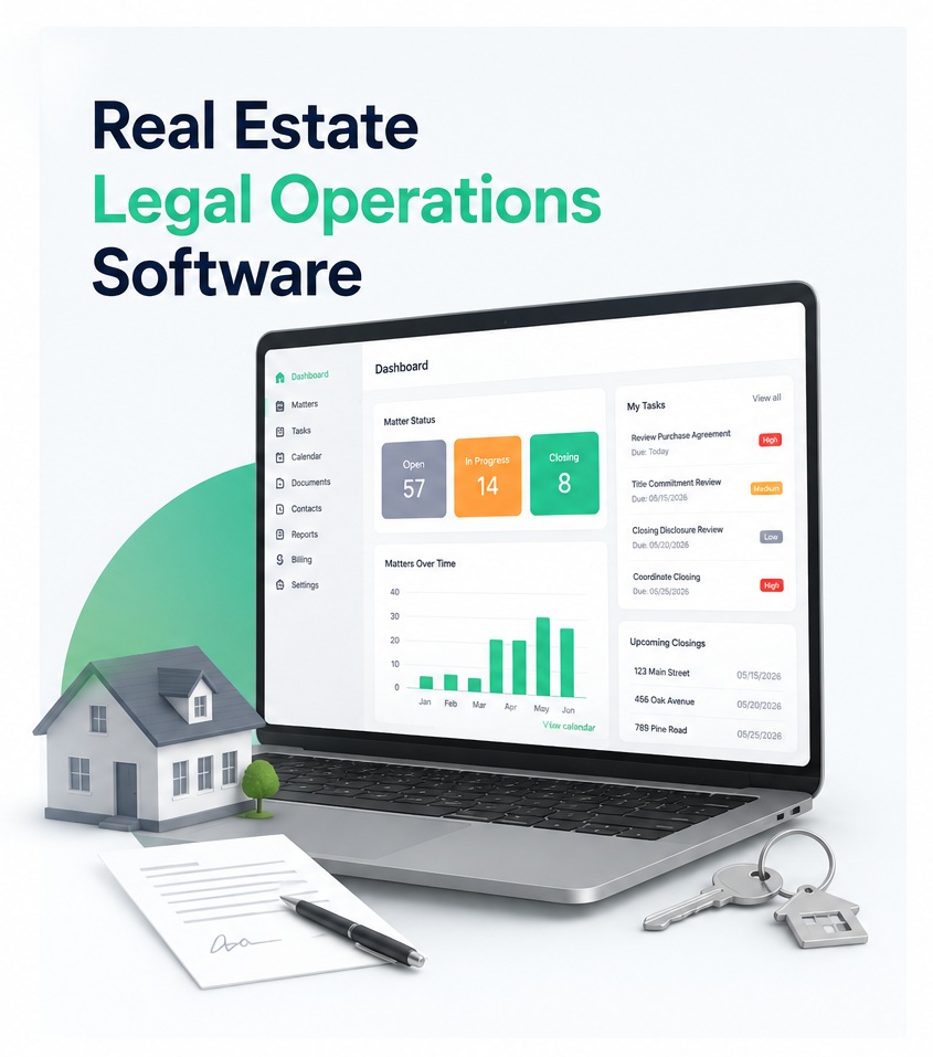Real estate legal operations software